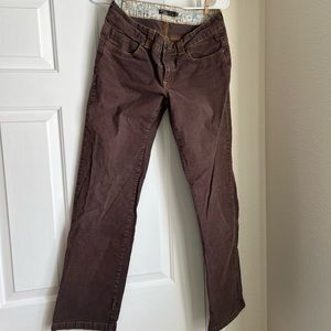 Prana corduroy pants size 6 brown